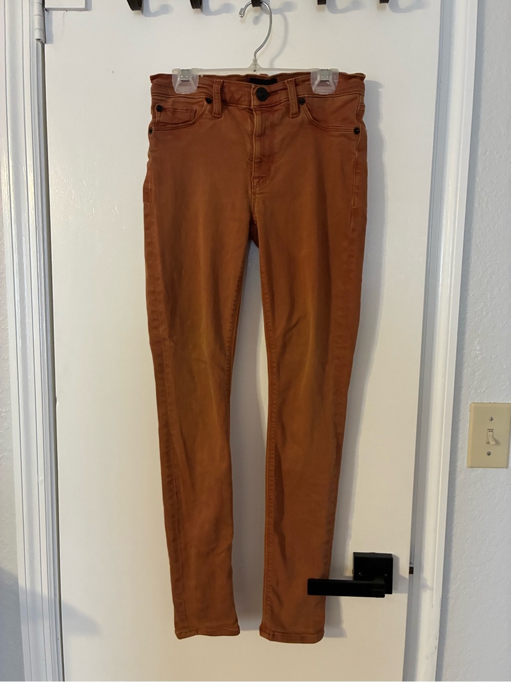 Hudson Jeans Skinny in Rust Brown